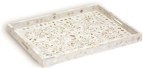 Beautifully Handmade Mother Of Pearl Inlay Tray Decorative Etsy