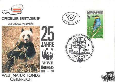 Österreich FDC 1988 5 S 25 Jahre World Wildlife Fund Österreich