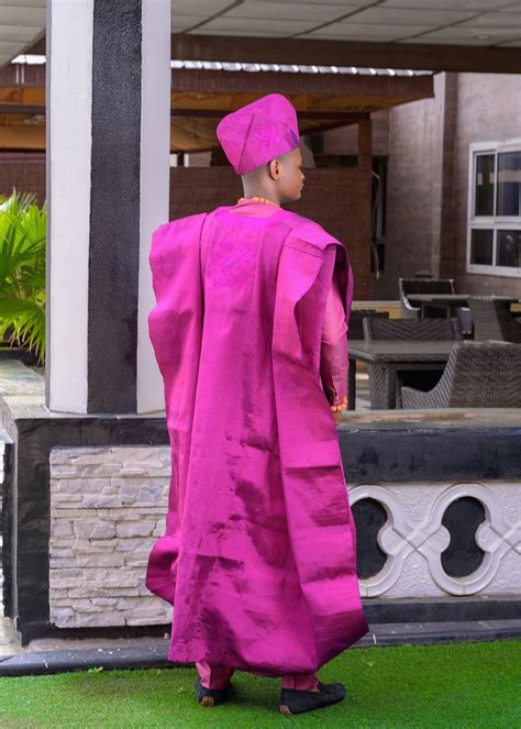 Magenta Purple Aso Oke For Couple Traditional Wedding Aso Etsy