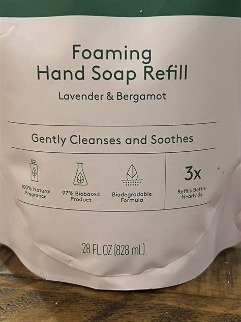 New Ever Spring Foaming Hand Soap Refill 34 Fl Oz Lavander And Bergamat Ebay