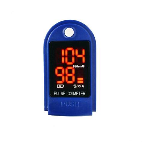 Grab Cod Indoplas Pulse Oximeter Blue Standard Health