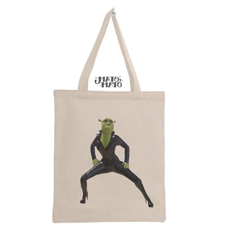 Shrek Tote Bag Tiktok Meme Sturdy Bag With Long Handles Etsy