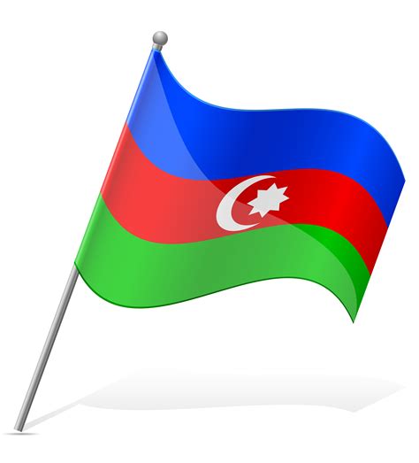 Flag Of Azerbaijan Vector Illustration 493849 Vector Art At Vecteezy