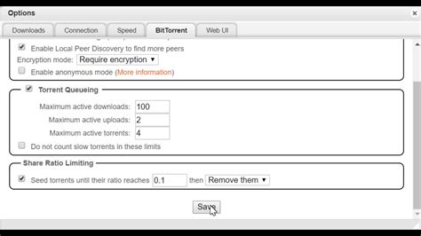 Q Ratio In QBittorrent Web As Decimal On Ubuntu 16 04 Server YouTube