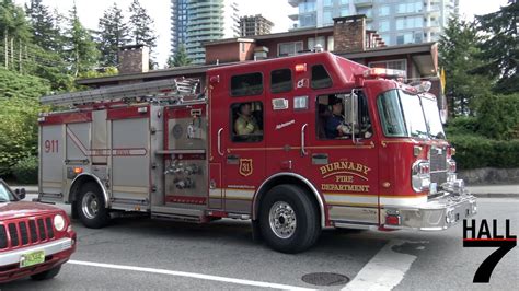 Burnaby Fire Department Engine 31 Responding X3 YouTube