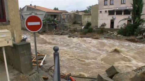 At least 10 people killed as flash floods hit southwest of France Video ...