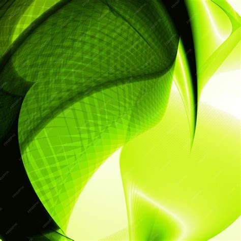 Premium Vector Abstract Green Wave Background