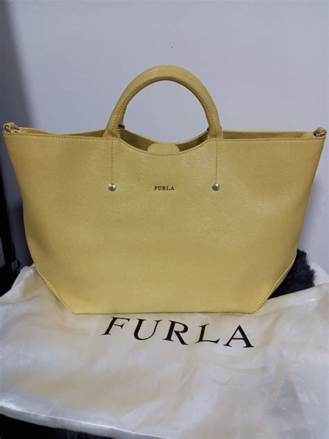 Authentic Furla Alissa Leather Tote Bag On Carousell