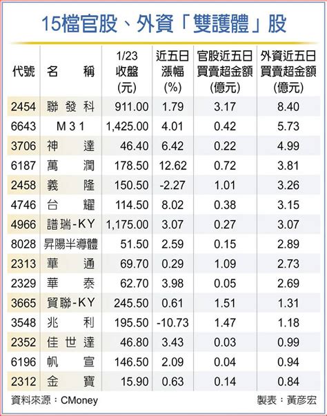 外資、官股雙護體 15檔ai題材股吸金 「這檔」最大手筆 日報 工商時報