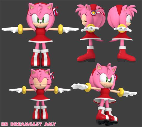 Dreamcast Amy Model Showcase 1721 By Bandicootbrawl96 On Deviantart