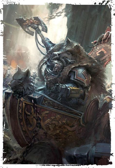 Logan Grimnar Warhammer K Space Wolves Warhammer K Artwork