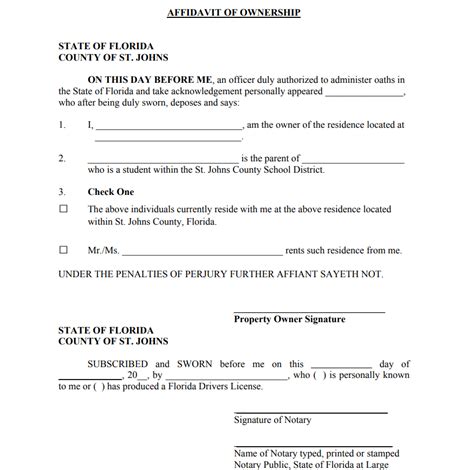 Download 12 Best Affidavit Of Ownership Templates Templates Show