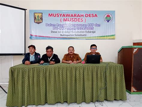 Pemdes Selawangi Gelar Musdes Penyusunan Rkp Dan Du Rkp Desa Tahun