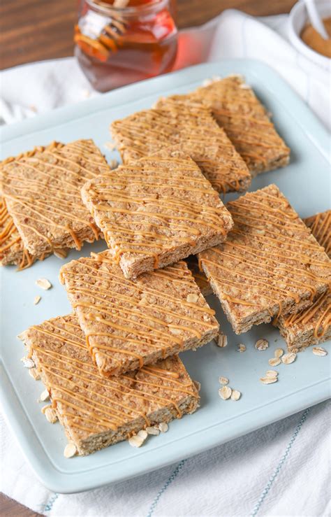 One Bowl Peanut Butter Granola Bars Whole Wheat A Kitchen Addiction