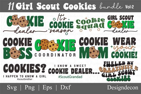 Girl Scout Cookies Retro Svg Png Bundle Graphic By Designdecon · Creative Fabrica