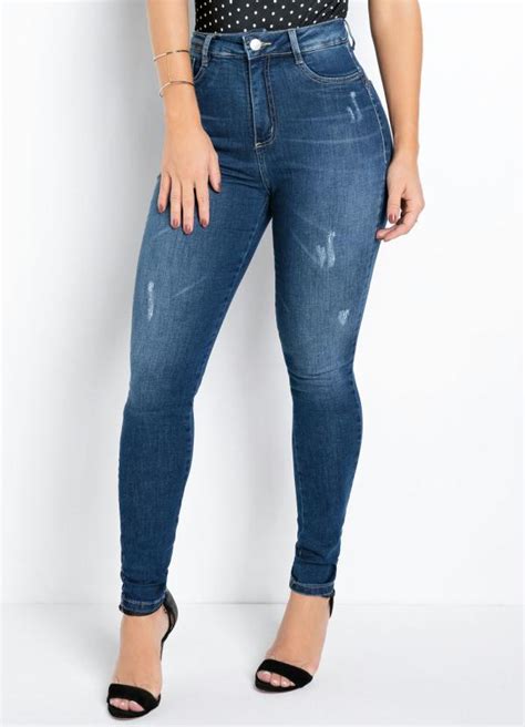 Calça Jeans Sawary Skinny 360 Cinta e Puído Sawary Jeans