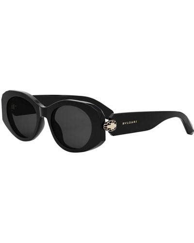 Black BVLGARI Sunglasses for Women | Lyst