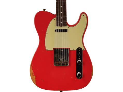 Fender Custom Shop Telecaster Relic Aged Fiesta Red Esse Music Store