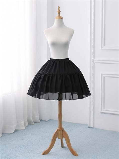 Chiffon Ball Gown Tier Short Mini Wedding Petticoats Hebeos