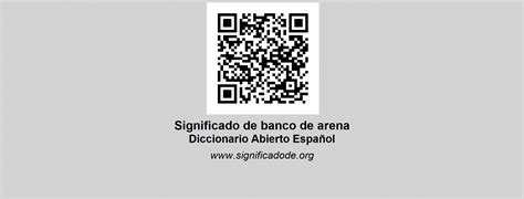 banco de arena diccionario abierto de espanol