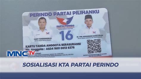 Sosialisasi Kta Partai Perindo Untuk Warga Tanah Tinggi Lim