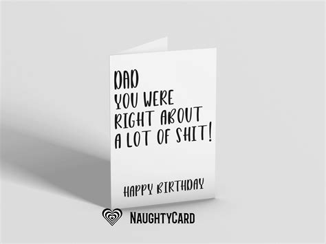 Birthday Cards For Dad Naughty Card And Only Bear