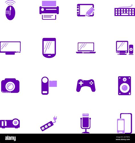 Devices Icons Set Stock Vector Image And Art Alamy