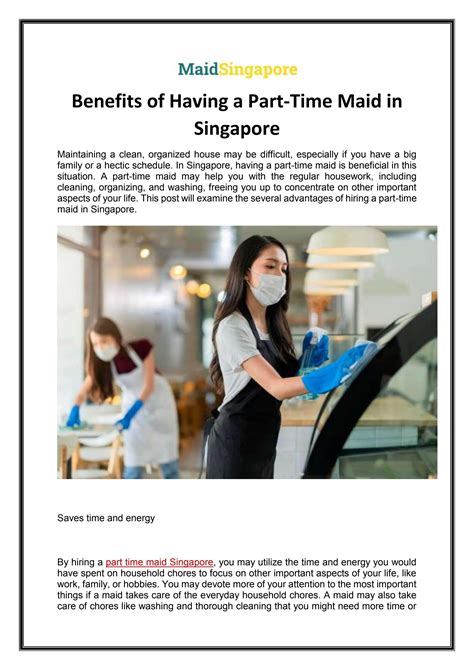 Benefits Of Having A Part Time Maid In Singapore By Maids Singapore Issuu