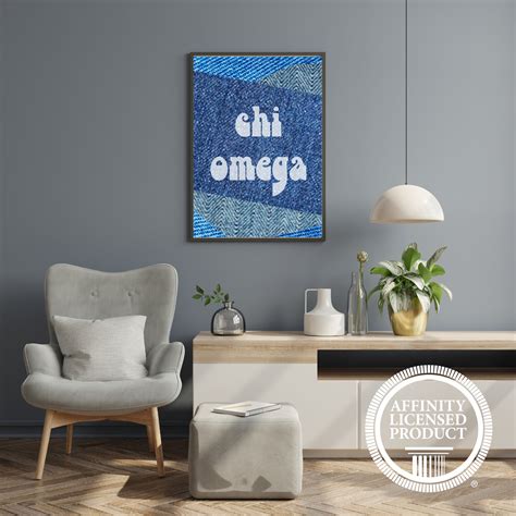 Chi Omega Poster Chi Omega Decor, Chi Omega Merch, Chi Omega Wall Art ...