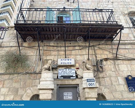 Jerusalem Police Station on Jaffa Street in a Historic House Editorial ...