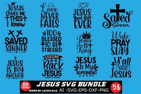 Jesus Svg Bundle Bundle · Creative Fabrica