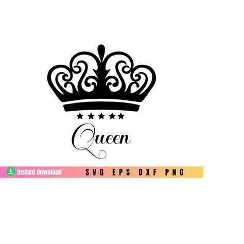 Queen SVG, Queen Crown SVG, Queen clipart, Crown PNG, Cut - Inspire Uplift