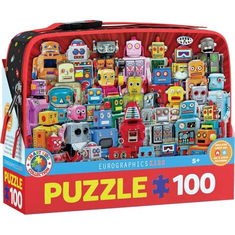 Mirax Hobbies Eurographics Robots Puzzle In A Lunch Box