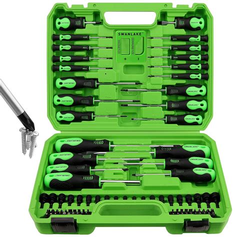 Swanlake Pcs Magnetic Screwdriver Set Includes Slotted Phillips Torx