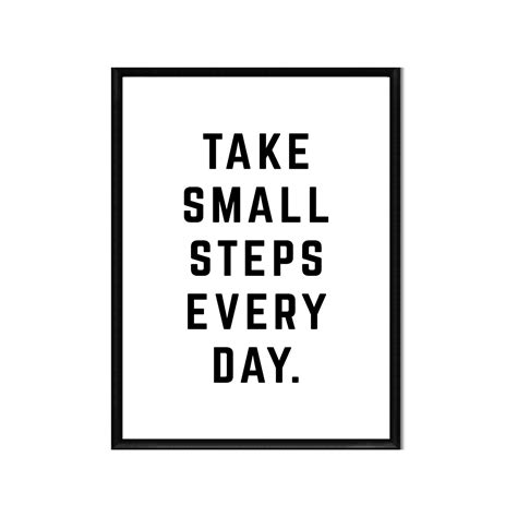 Take Small Steps Every Day Printable Instant Digital Etsy