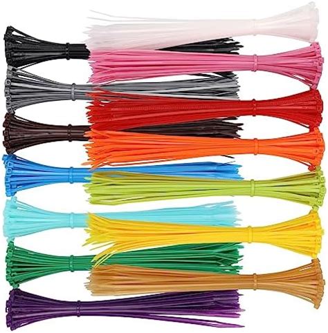 Inch Zip Ties Tying Length Pcs Nylon Cable Ties Multi