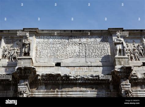 The Arch Of Constantine Arco Di Costantino In Rome Italy Stock Photo