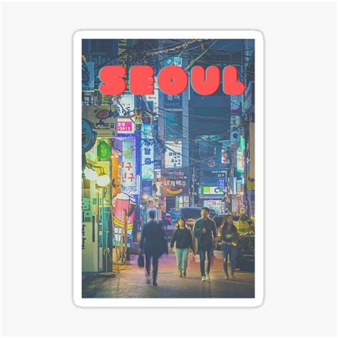 Seoul Sticker By Tourgarments Redbubble