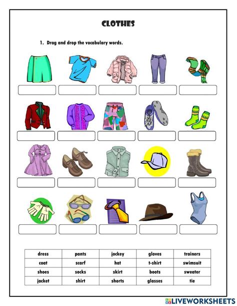 1566529 Clothes Miss Melanie Liveworksheets