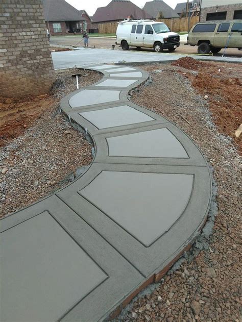 Concrete Template For Walkway