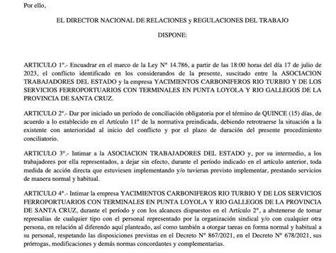 Dictaron la Conciliación Obligatoria en el paro de ATE en YCRT Punta