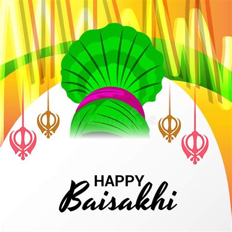 Happy Baisakhi Punjabi Festival Celebration. Stock Illustration ...