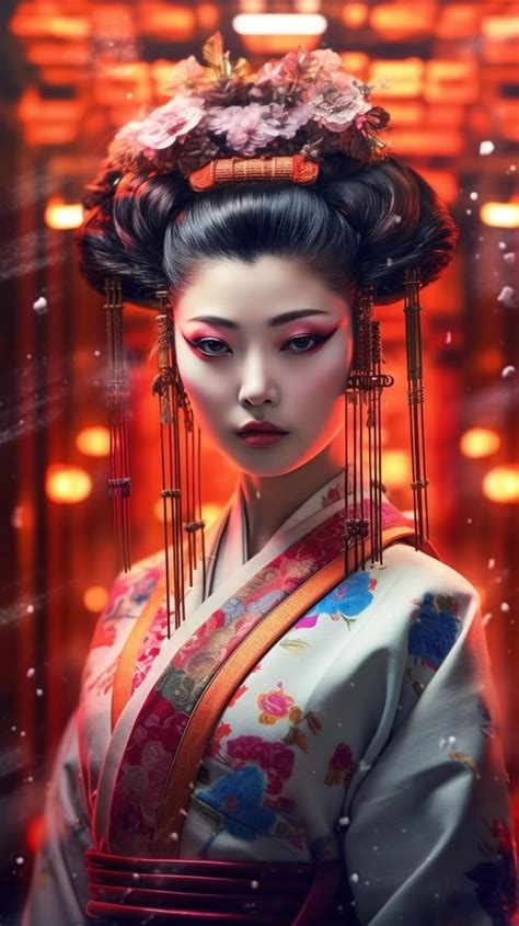 Beautiful Asian Women Beautiful Eyes Samurai Tattoo Design