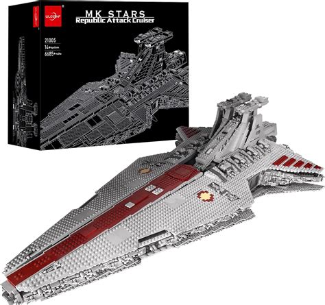 Wloxbkf Moc Super Star Destroyer Model Venator Class Republic Attack Cruiser