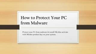 Ppt How To Protect Your Pc From Malvertising Mcafee Support