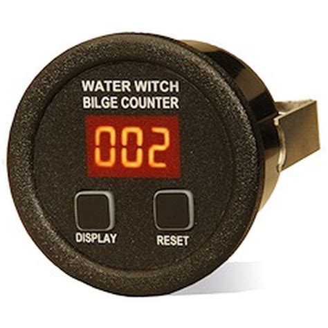 Bilge Pump Cycle Counters With Round Face