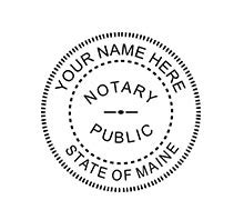 Maine Notary Desk Seal Ships Next Day Free Shipping