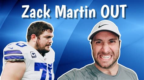 Cowboys News Zack Martin Out Vs Washington Youtube