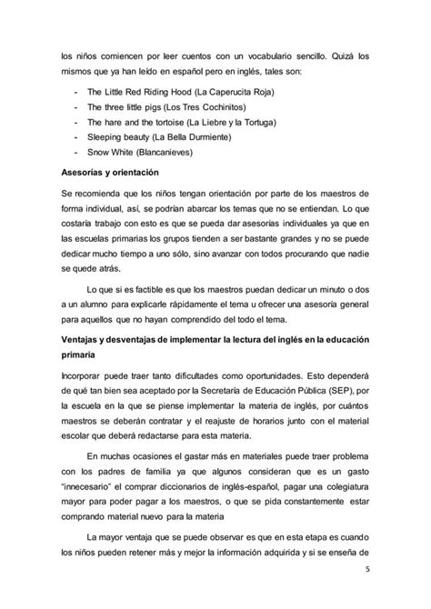 Fomento de la lectura en inglés en niños de primaria PDF