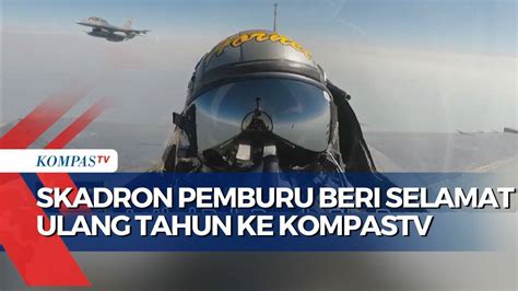 Aksi Skuadron Pemburu Tni Au Ucapkan Selamat Ulang Tahun Ke Untuk